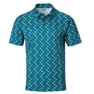 NEW TGW Men's Floral Print Golf Polo Size: XL